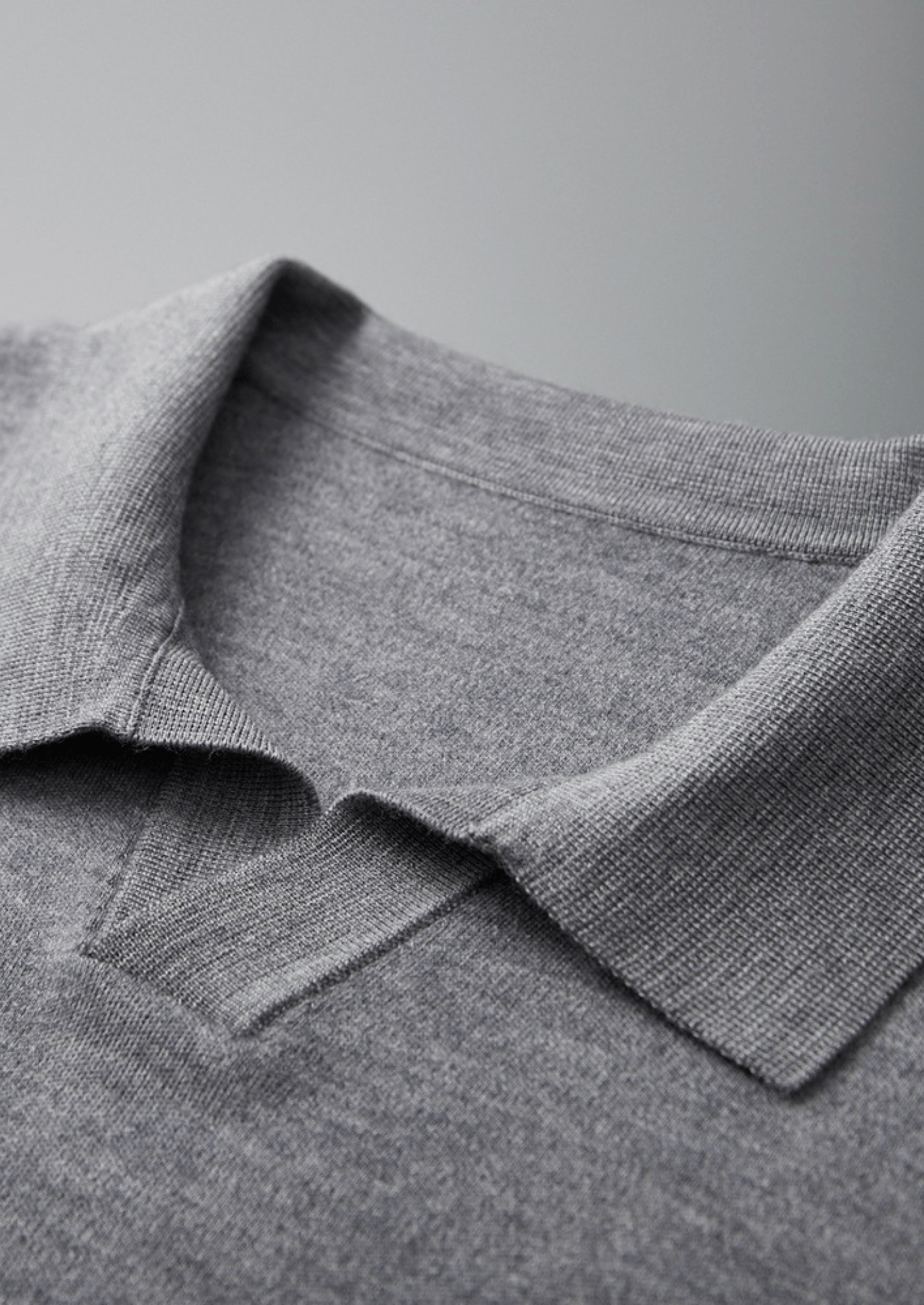 PURE CASHMERE BUTTONLESS SWEATER POLO - LORMIER - 