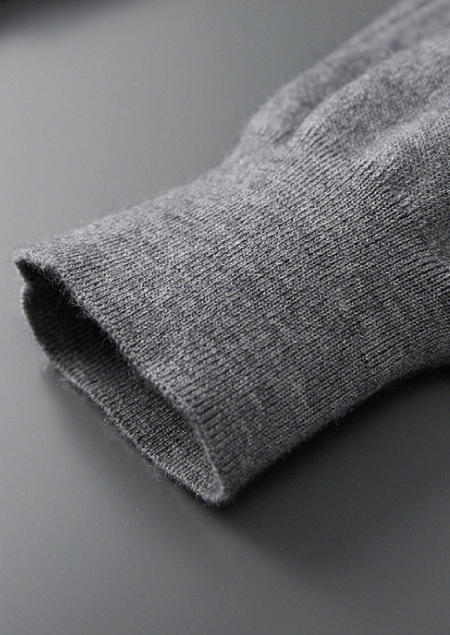 PURE CASHMERE BUTTONLESS SWEATER POLO - LORMIER - 