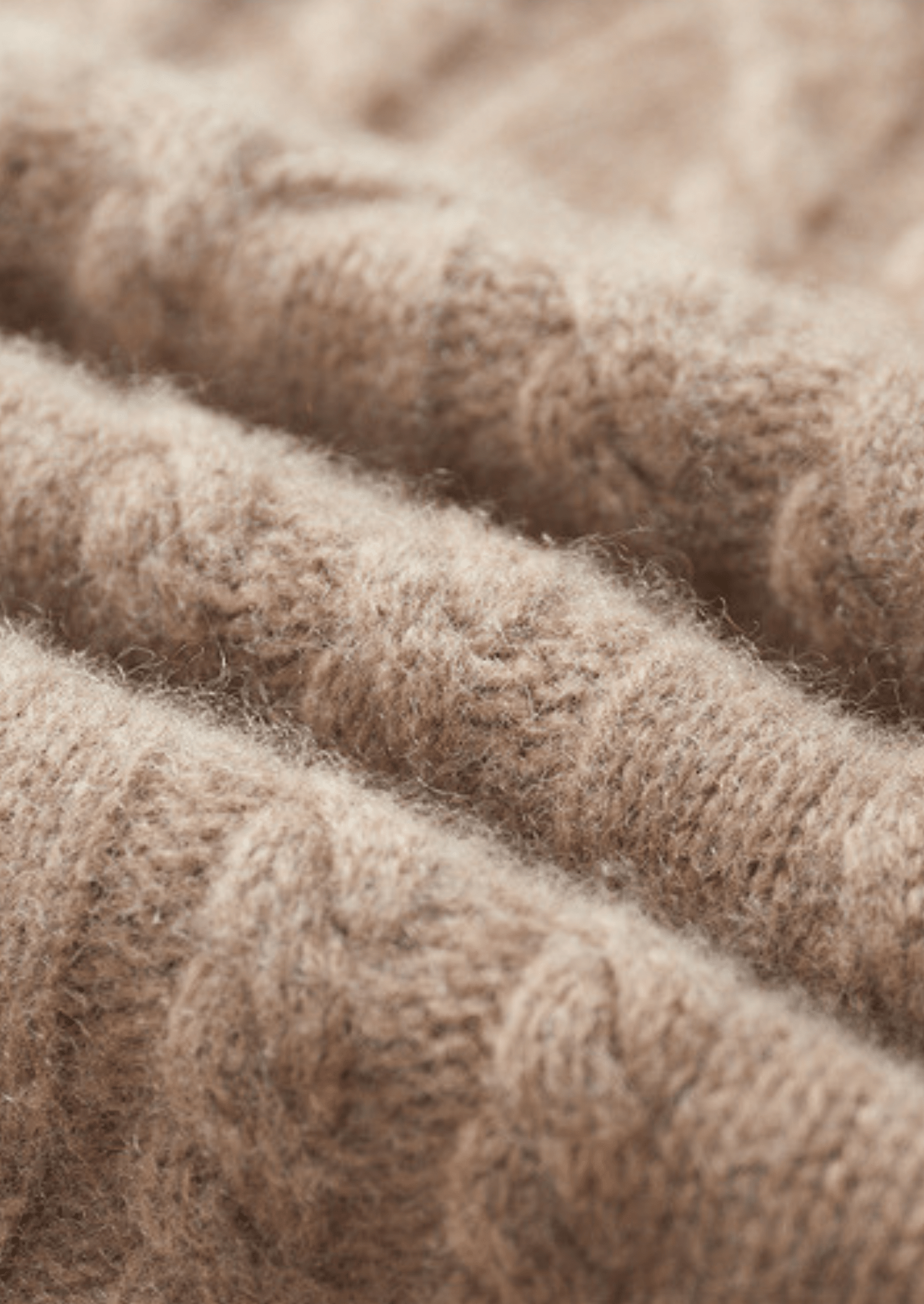 PURE CASHMERE CABLE HALF ZIP SWEATER - LORMIER - 