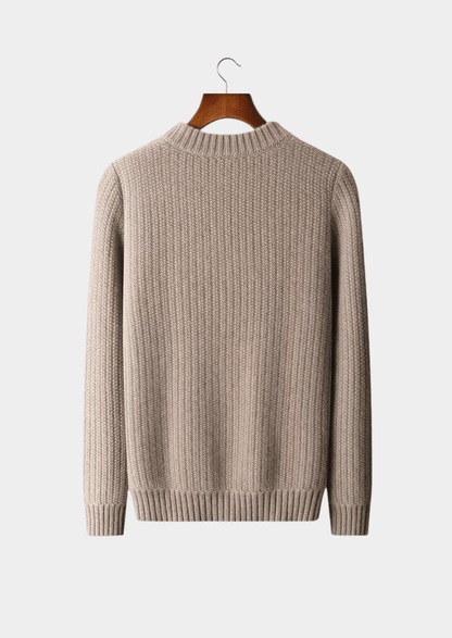 PURE CASHMERE HEAVYWEIGHT CREWNECK - LORMIER - 
