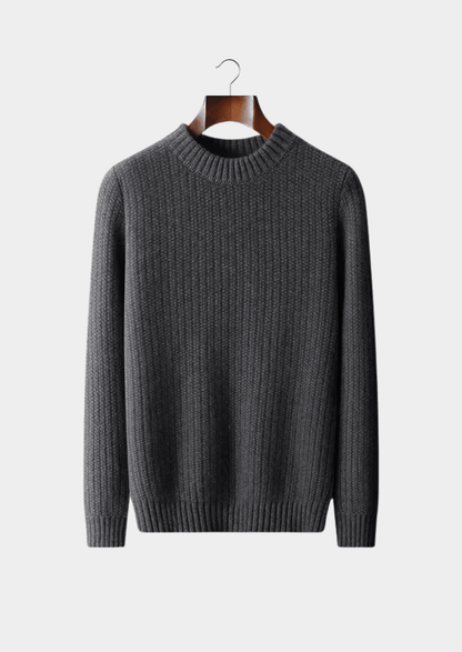PURE CASHMERE HEAVYWEIGHT CREWNECK - LORMIER - 