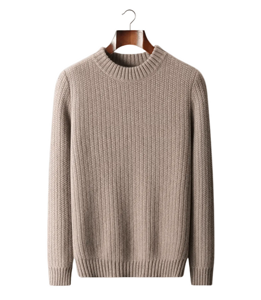 PURE CASHMERE HEAVYWEIGHT CREWNECK - LORMIER - 