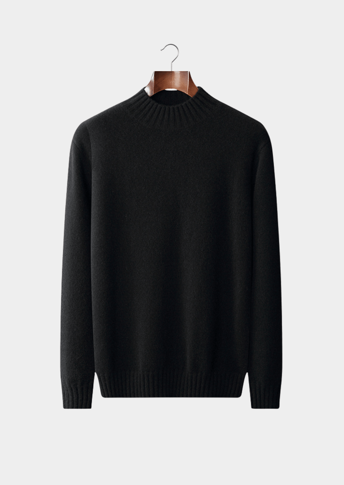 PURE CASHMERE MOCKNECK SWEATER - LORMIER - 
