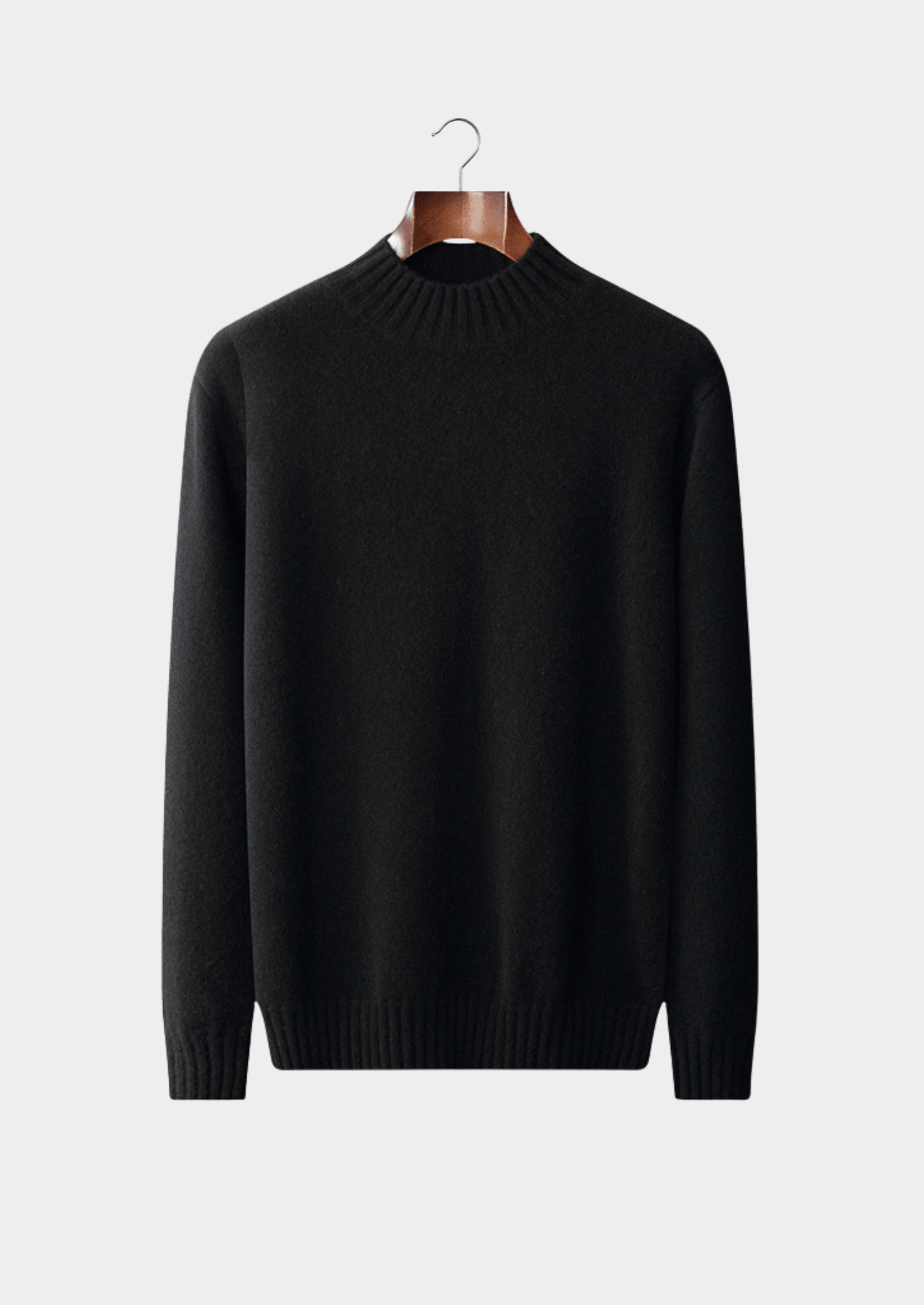 PURE CASHMERE MOCKNECK SWEATER - LORMIER - 