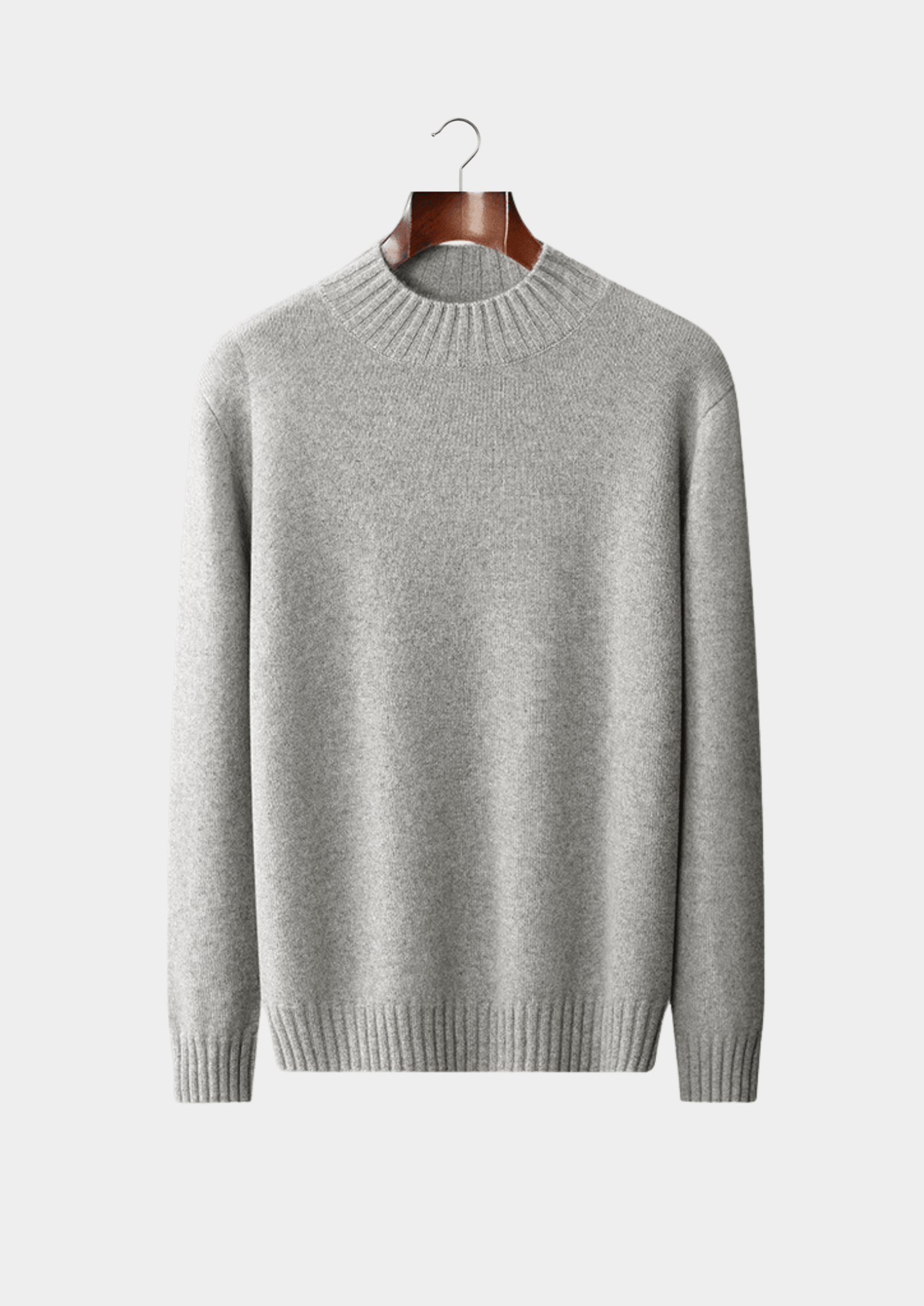 PURE CASHMERE MOCKNECK SWEATER - LORMIER - 