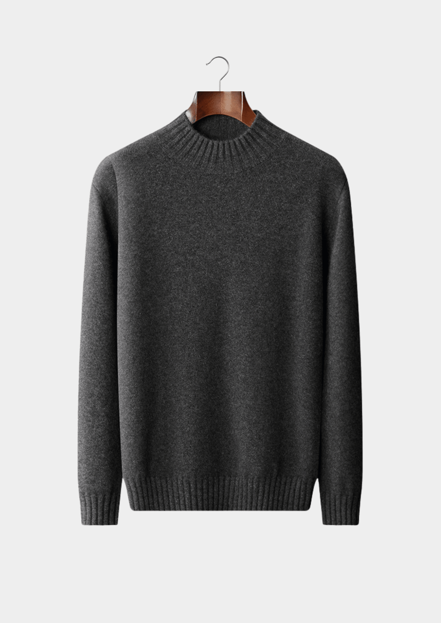 PURE CASHMERE MOCKNECK SWEATER - LORMIER - 