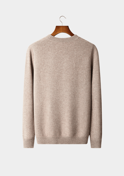 PURE CASHMERE PATTERN CREWNECK - LORMIER - 