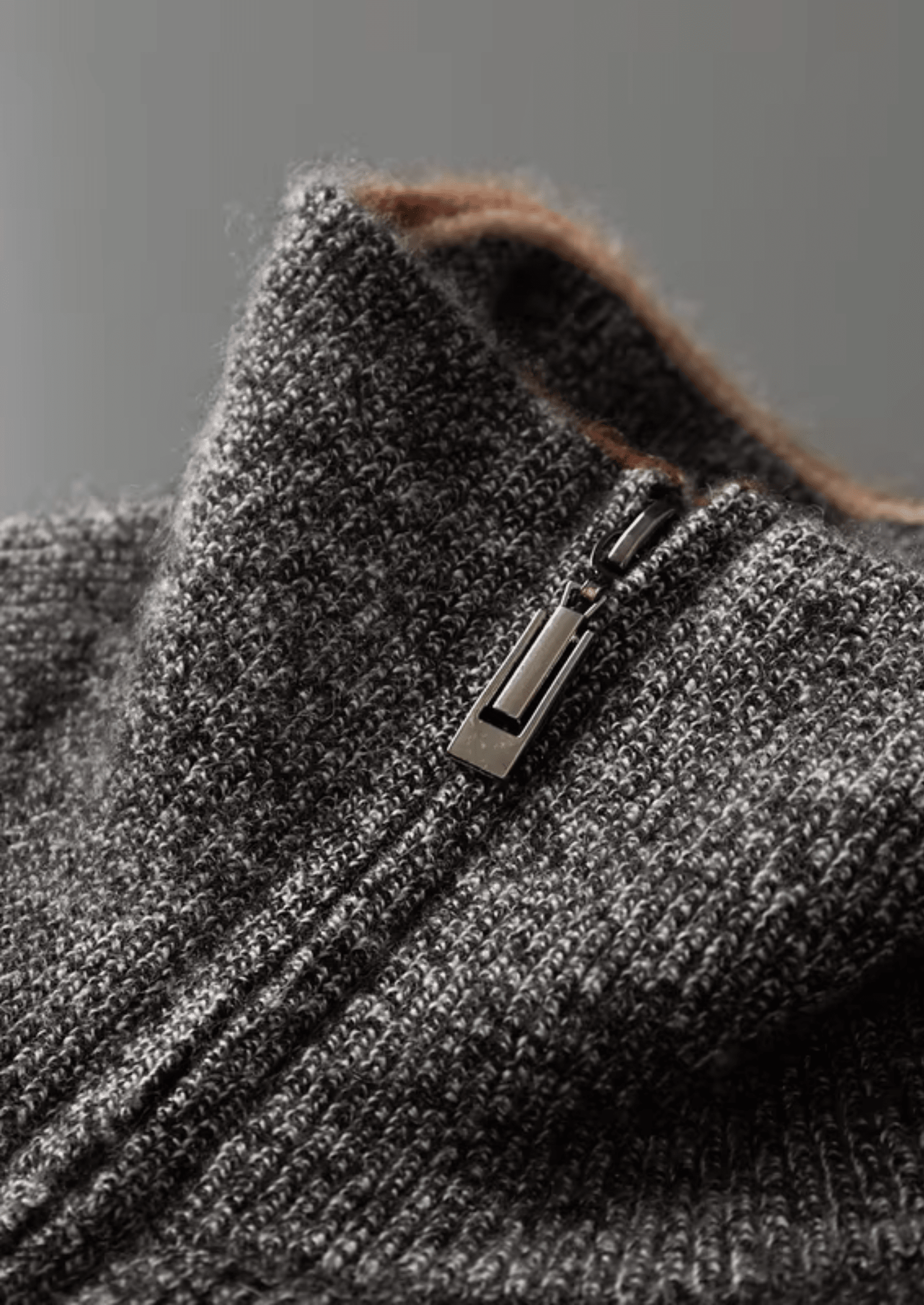 PURE CASHMERE STRIPED ZIP CARDIGAN - LORMIER - 