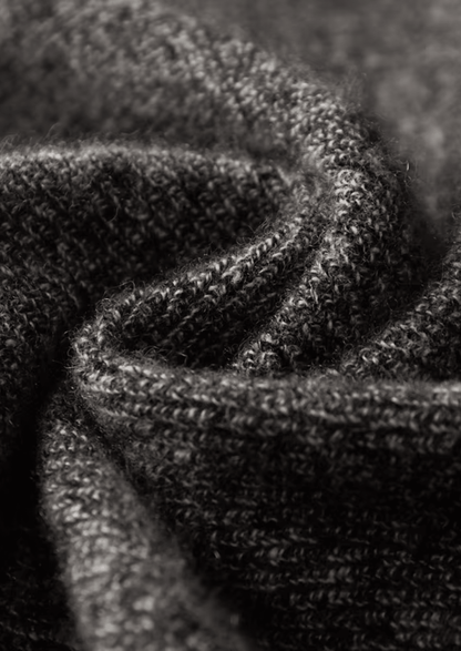 PURE CASHMERE STRIPED ZIP CARDIGAN - LORMIER - 