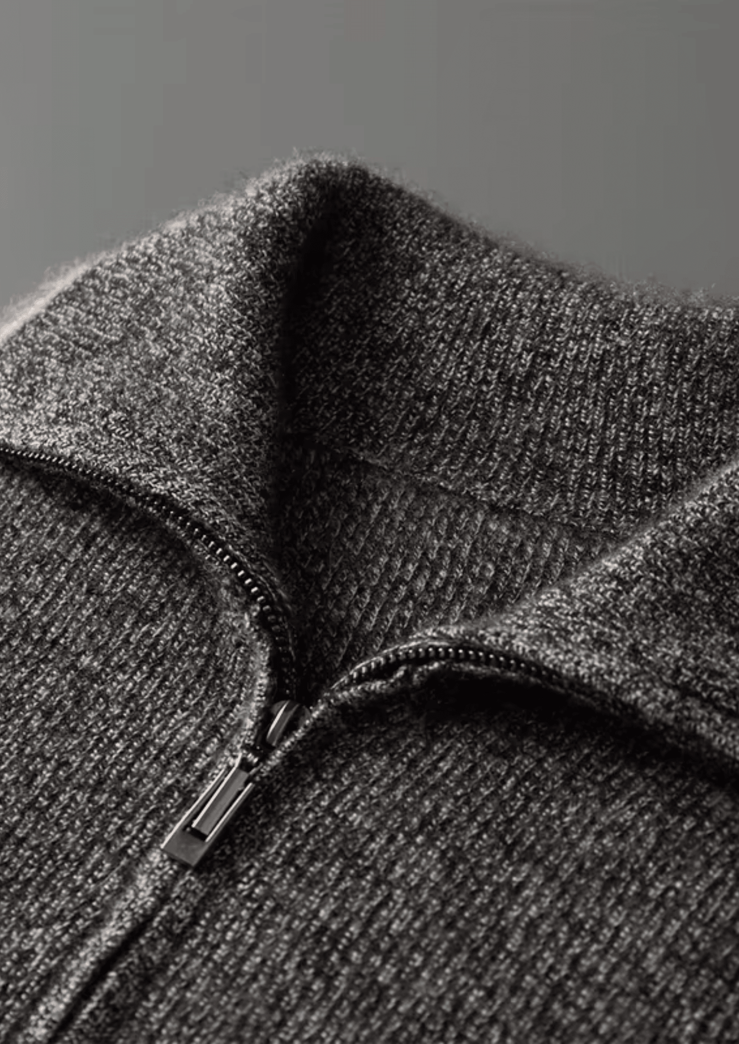 PURE CASHMERE STRIPED ZIP CARDIGAN - LORMIER - 