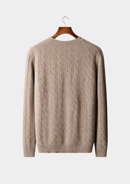 PURE EXTRA - FINE MERINO WOOL CABLE CREWNECK - LORMIER - 