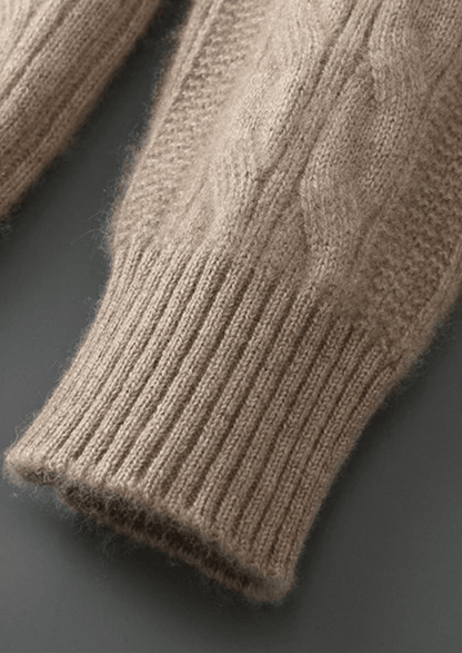 PURE EXTRA - FINE MERINO WOOL CABLE CREWNECK - LORMIER - 