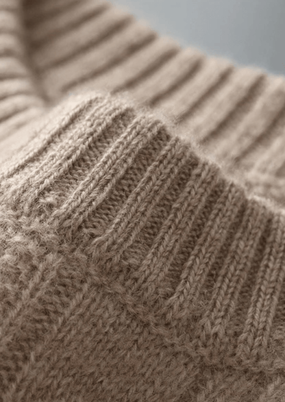 PURE EXTRA - FINE MERINO WOOL CABLE CREWNECK - LORMIER - 