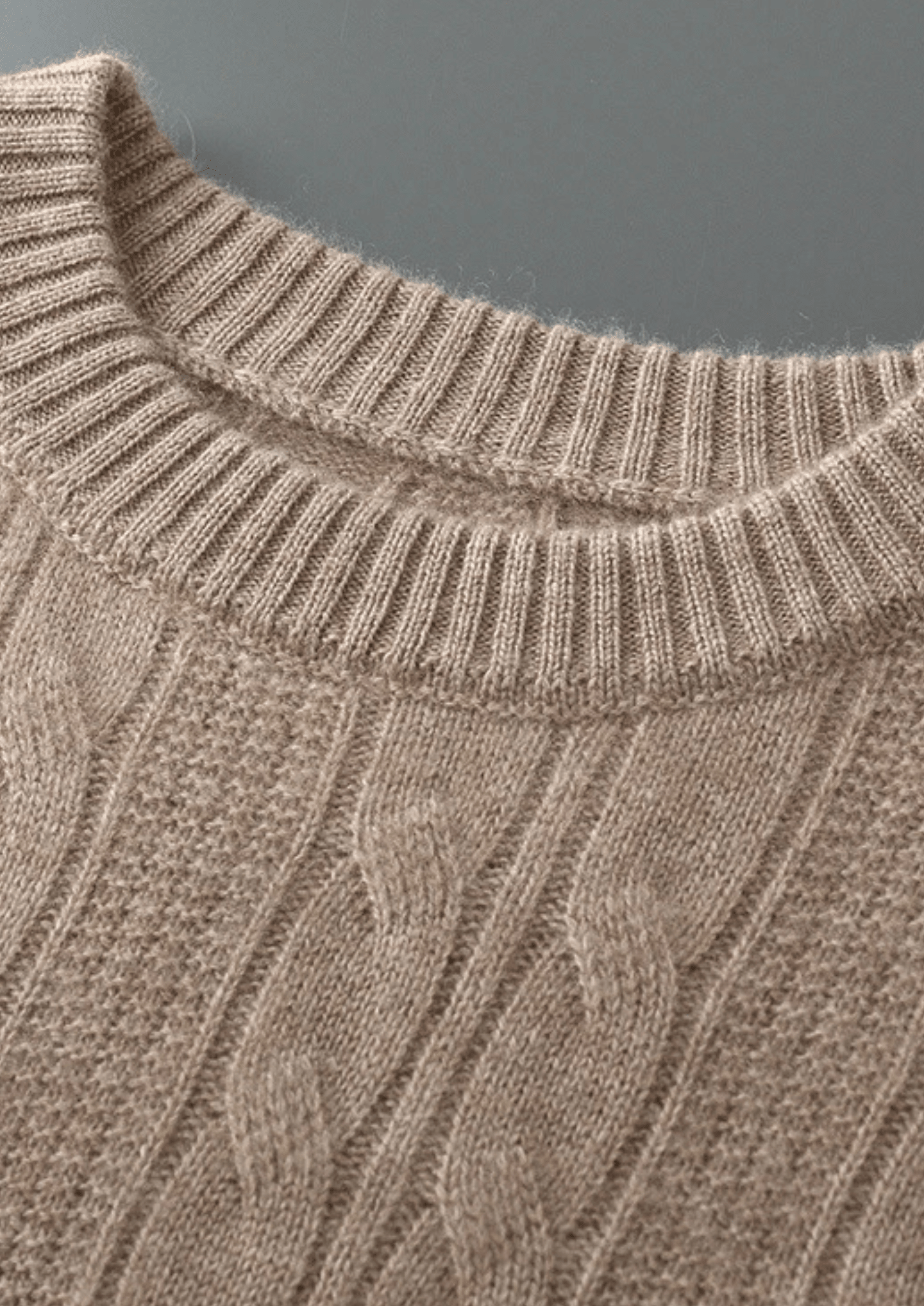 PURE EXTRA - FINE MERINO WOOL CABLE CREWNECK - LORMIER - 