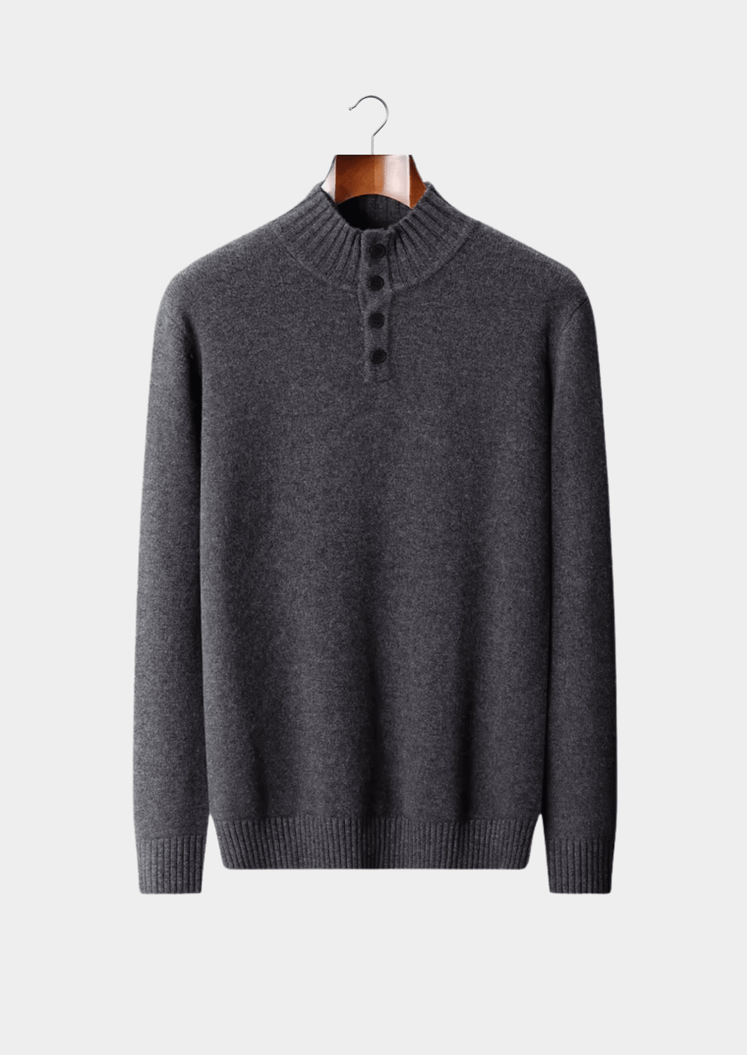 PURE EXTRA - FINE MERINO WOOL CLASSIC BUTTON SWEATER - LORMIER - 
