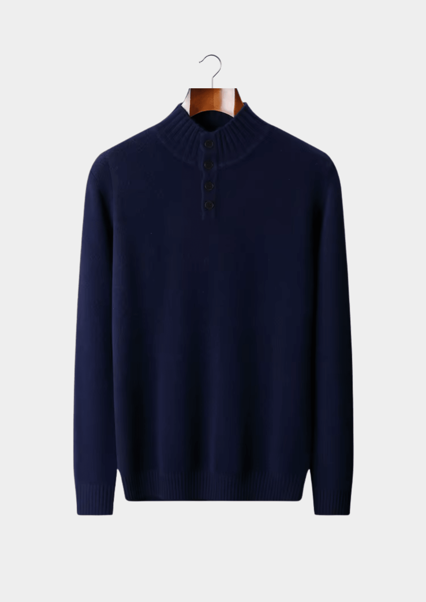 PURE EXTRA - FINE MERINO WOOL CLASSIC BUTTON SWEATER - LORMIER - 