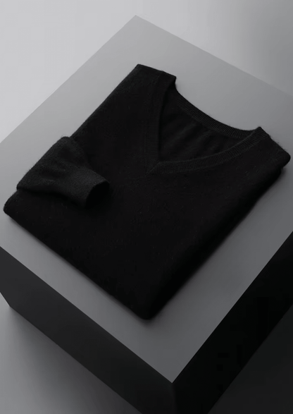 PURE EXTRA - FINE MERINO WOOL CLASSIC V - NECK SWEATER - LORMIER - 
