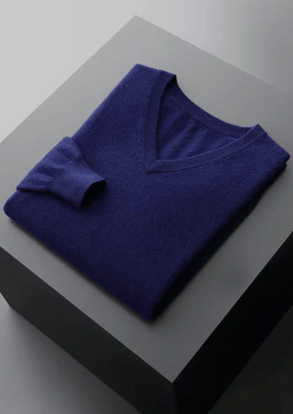 PURE EXTRA - FINE MERINO WOOL CLASSIC V - NECK SWEATER - LORMIER - 