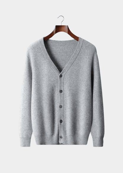 PURE EXTRA - FINE MERINO WOOL ESSENTIAL CARDIGAN - LORMIER - 
