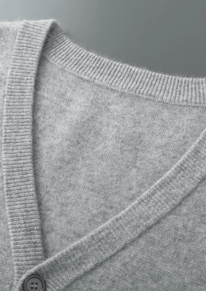 PURE EXTRA - FINE MERINO WOOL ESSENTIAL CARDIGAN - LORMIER - 