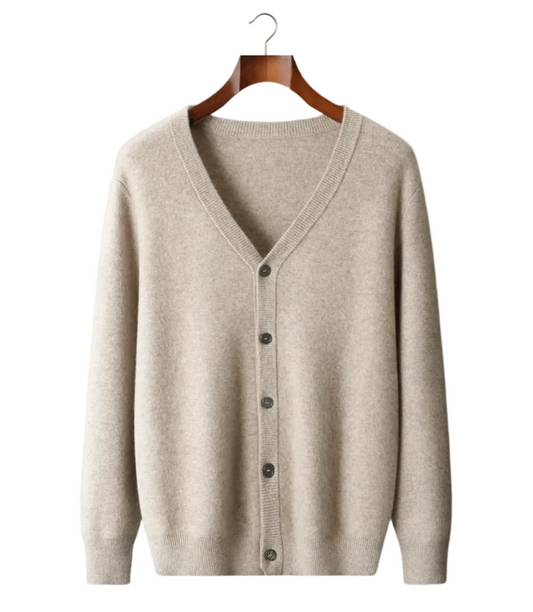 PURE EXTRA - FINE MERINO WOOL ESSENTIAL CARDIGAN - LORMIER - 