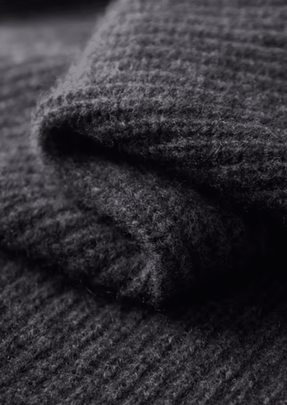 PURE EXTRA - FINE MERINO WOOL FUNNEL NECK DUAL ZIP CARDIGAN - LORMIER - 