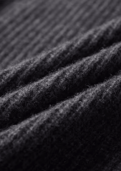 PURE EXTRA - FINE MERINO WOOL FUNNEL NECK DUAL ZIP CARDIGAN - LORMIER - 