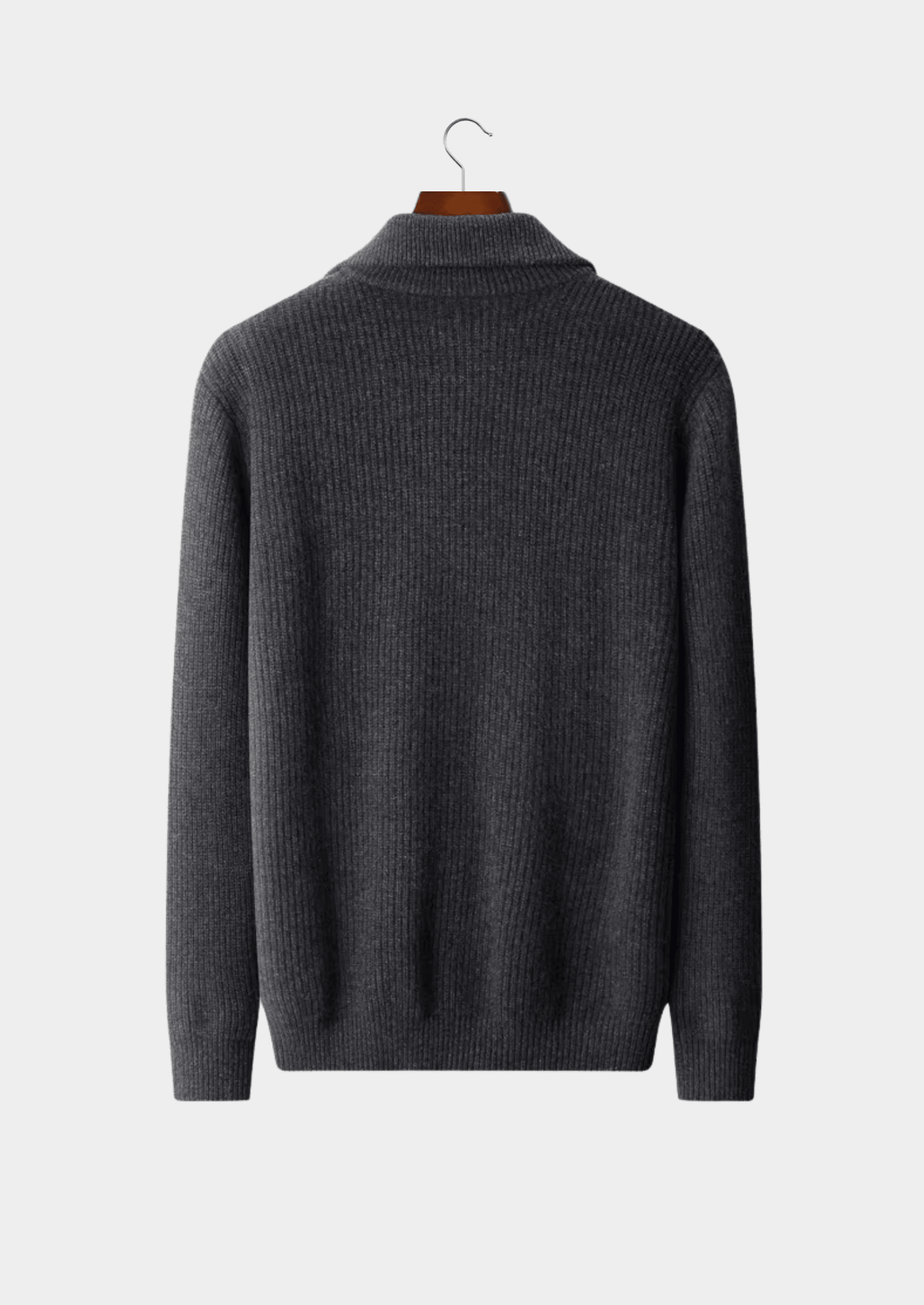 PURE EXTRA - FINE MERINO WOOL FUNNEL NECK DUAL ZIP CARDIGAN - LORMIER - 