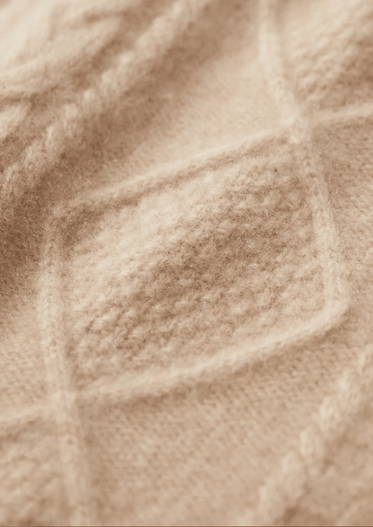 PURE EXTRA - FINE MERINO WOOL JACQUARD MOCKNECK - LORMIER - 
