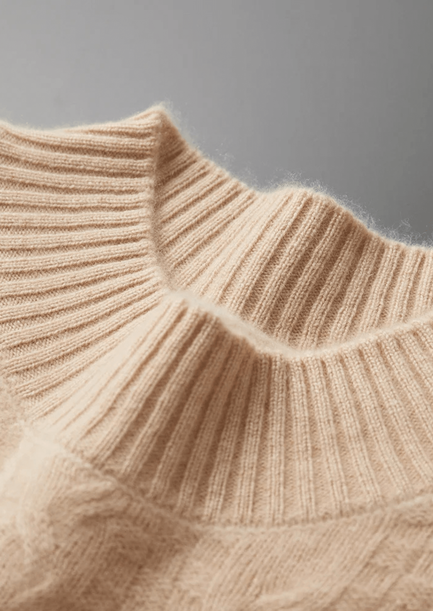 PURE EXTRA - FINE MERINO WOOL JACQUARD MOCKNECK - LORMIER - 