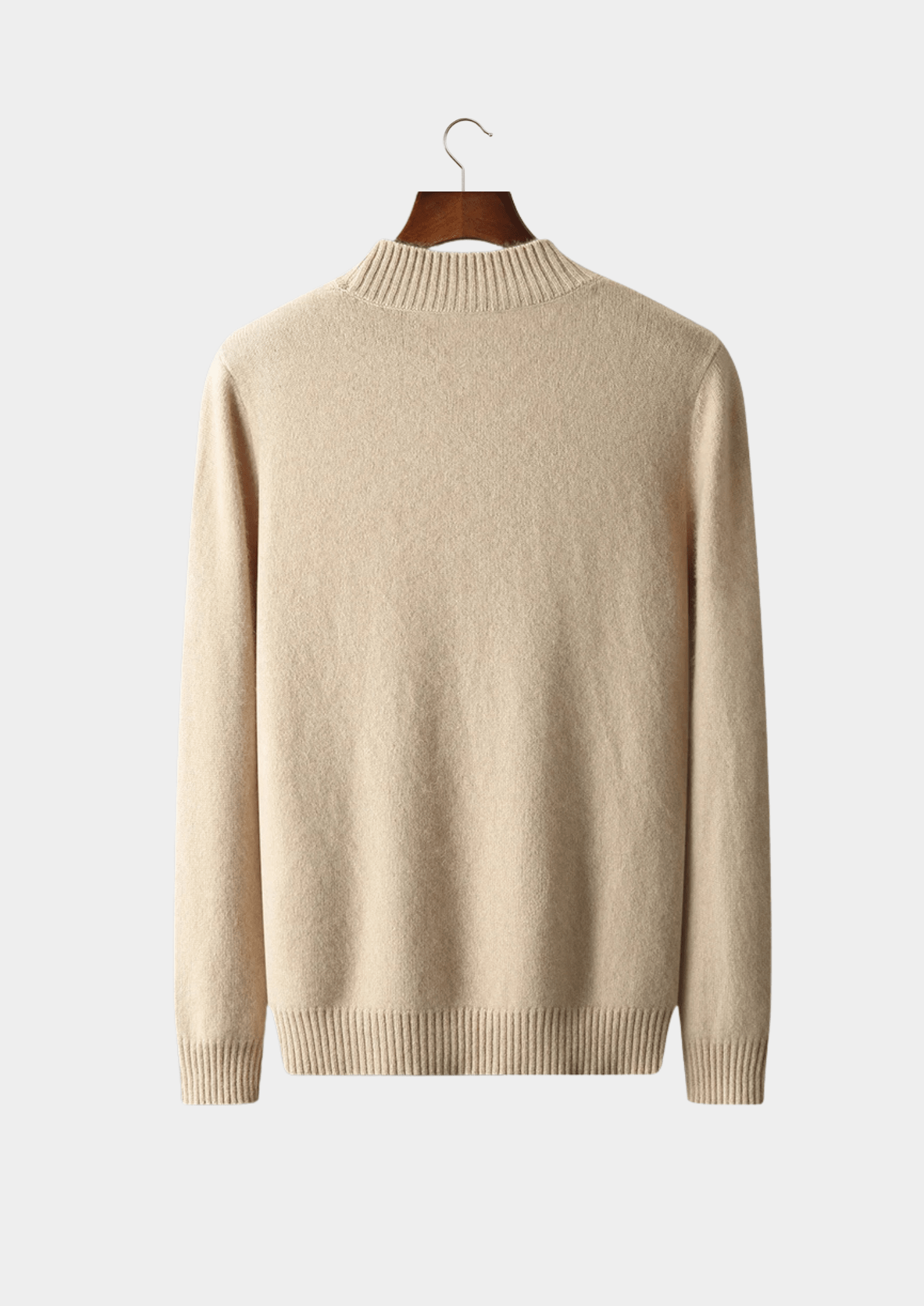 PURE EXTRA - FINE MERINO WOOL JACQUARD MOCKNECK - LORMIER - 