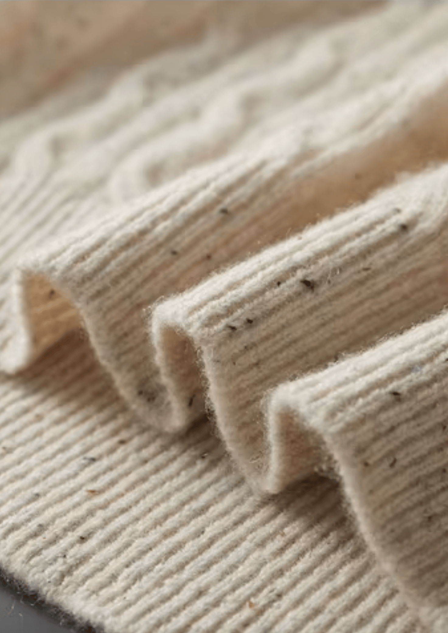 PURE EXTRA - FINE MERINO WOOL NEPPED CABLE CREWNECK - LORMIER - 