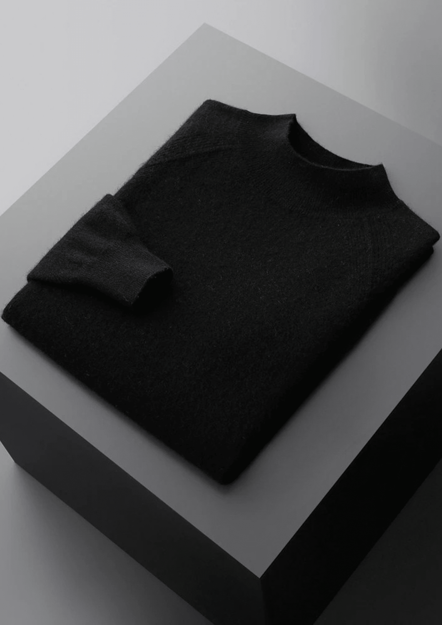 PURE EXTRA - FINE MERINO WOOL RAGLAN MOCKNECK - LORMIER - 