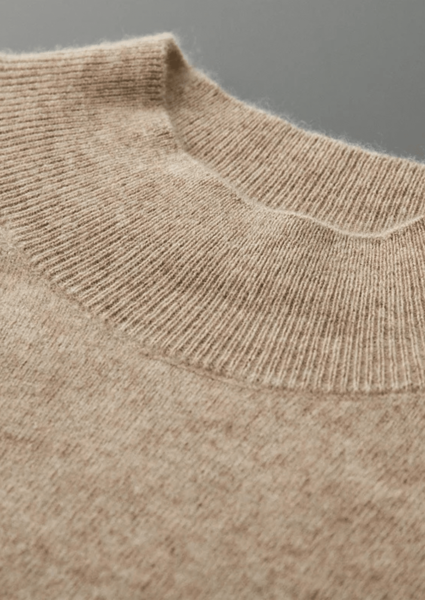 PURE EXTRA - FINE MERINO WOOL RAGLAN MOCKNECK - LORMIER - 