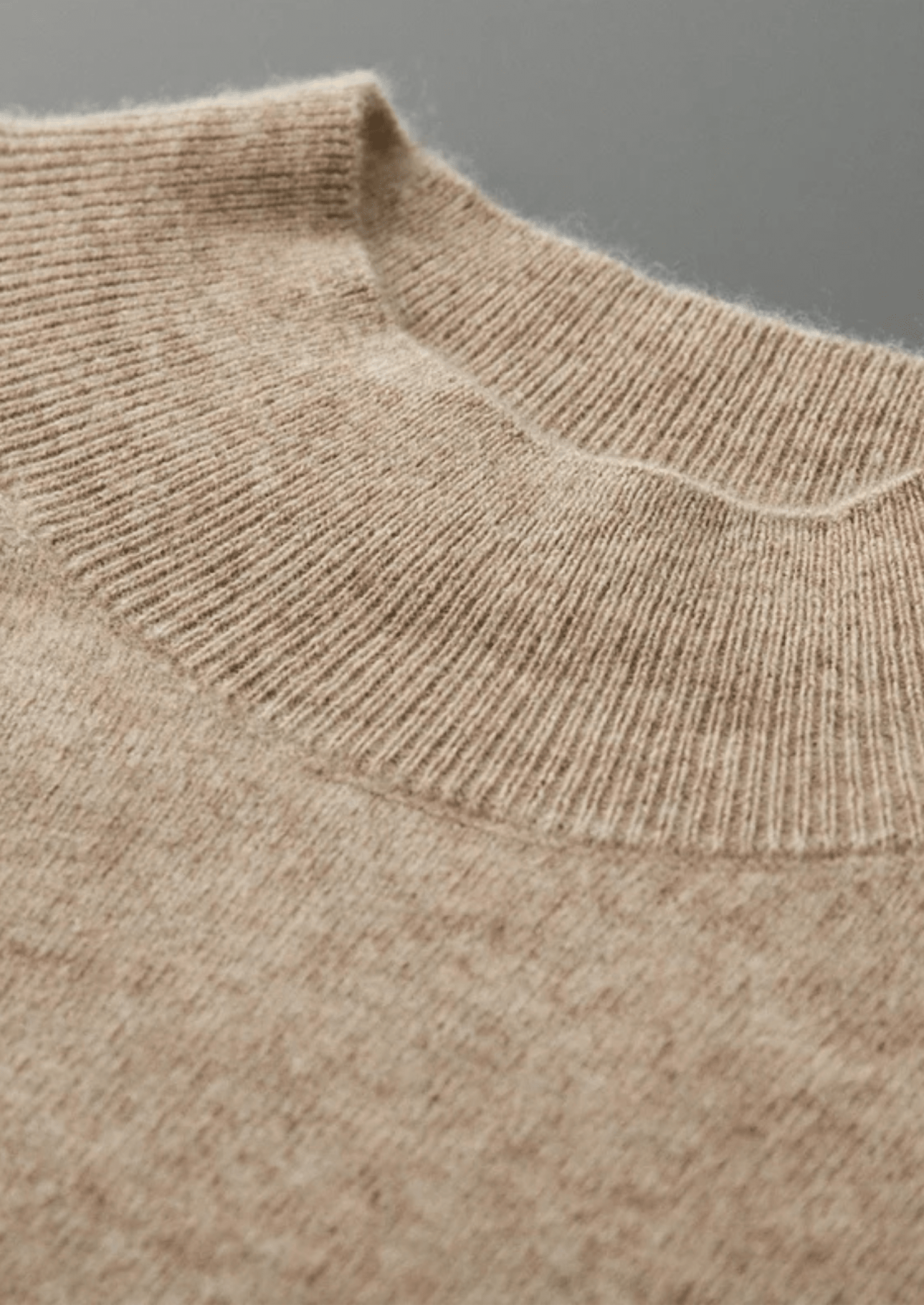 PURE EXTRA - FINE MERINO WOOL RAGLAN MOCKNECK - LORMIER - 