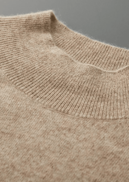 PURE EXTRA - FINE MERINO WOOL RAGLAN MOCKNECK - LORMIER - 