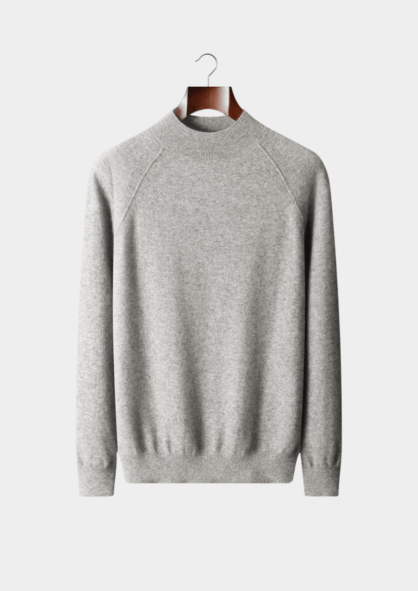 PURE EXTRA - FINE MERINO WOOL RAGLAN MOCKNECK - LORMIER - 