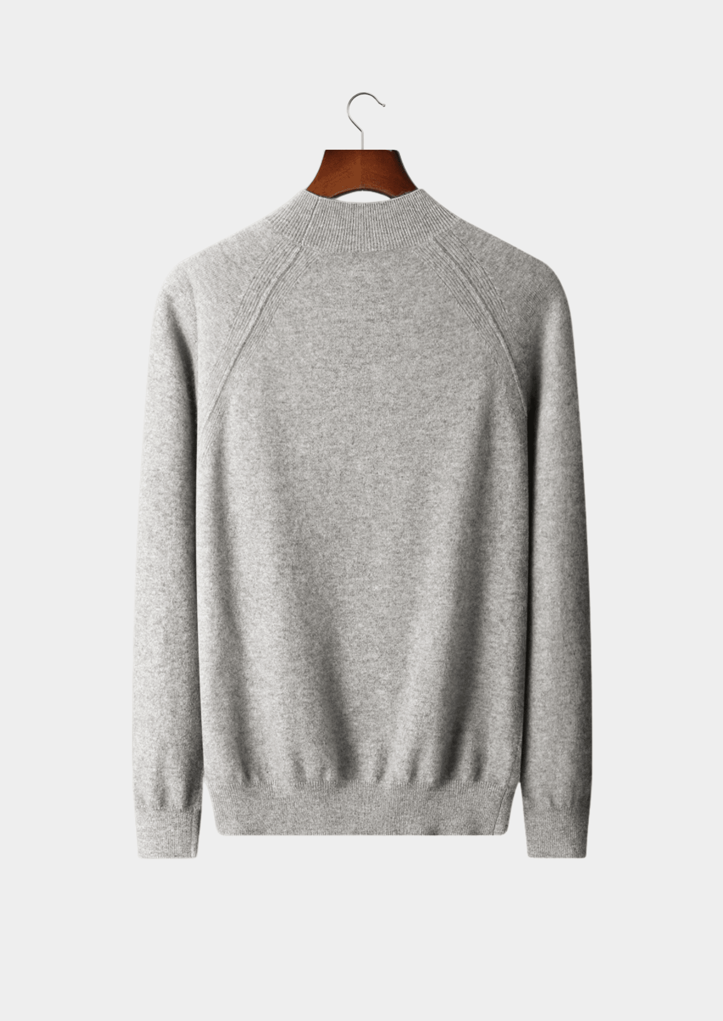 PURE EXTRA - FINE MERINO WOOL RAGLAN MOCKNECK - LORMIER - 