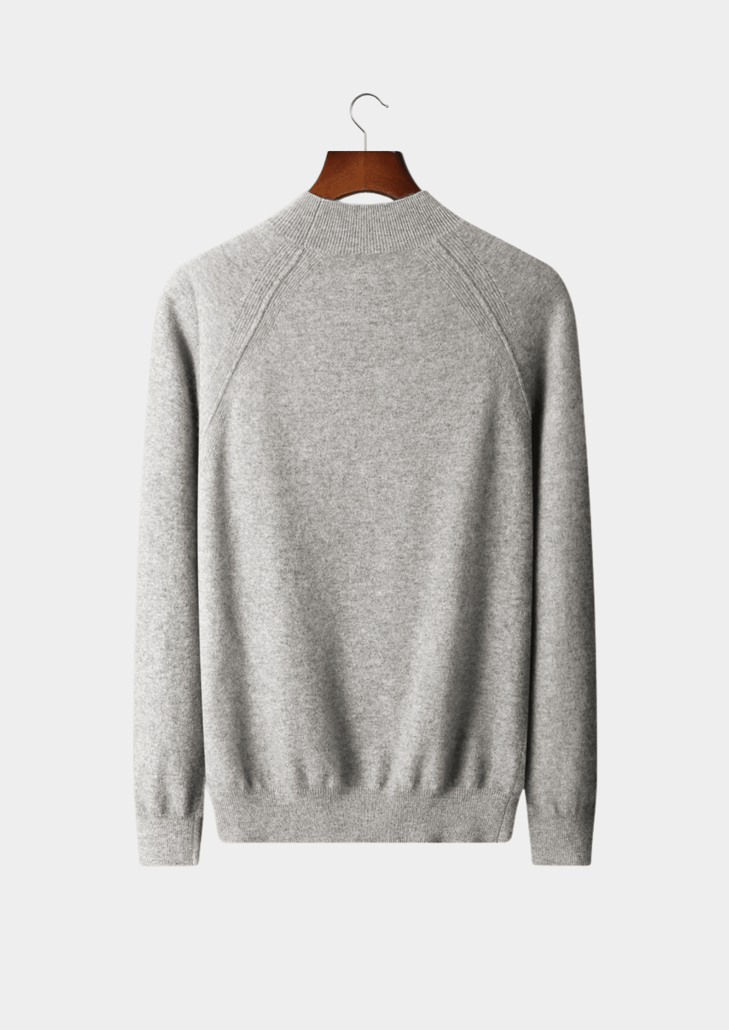 PURE EXTRA - FINE MERINO WOOL RAGLAN MOCKNECK - LORMIER - 