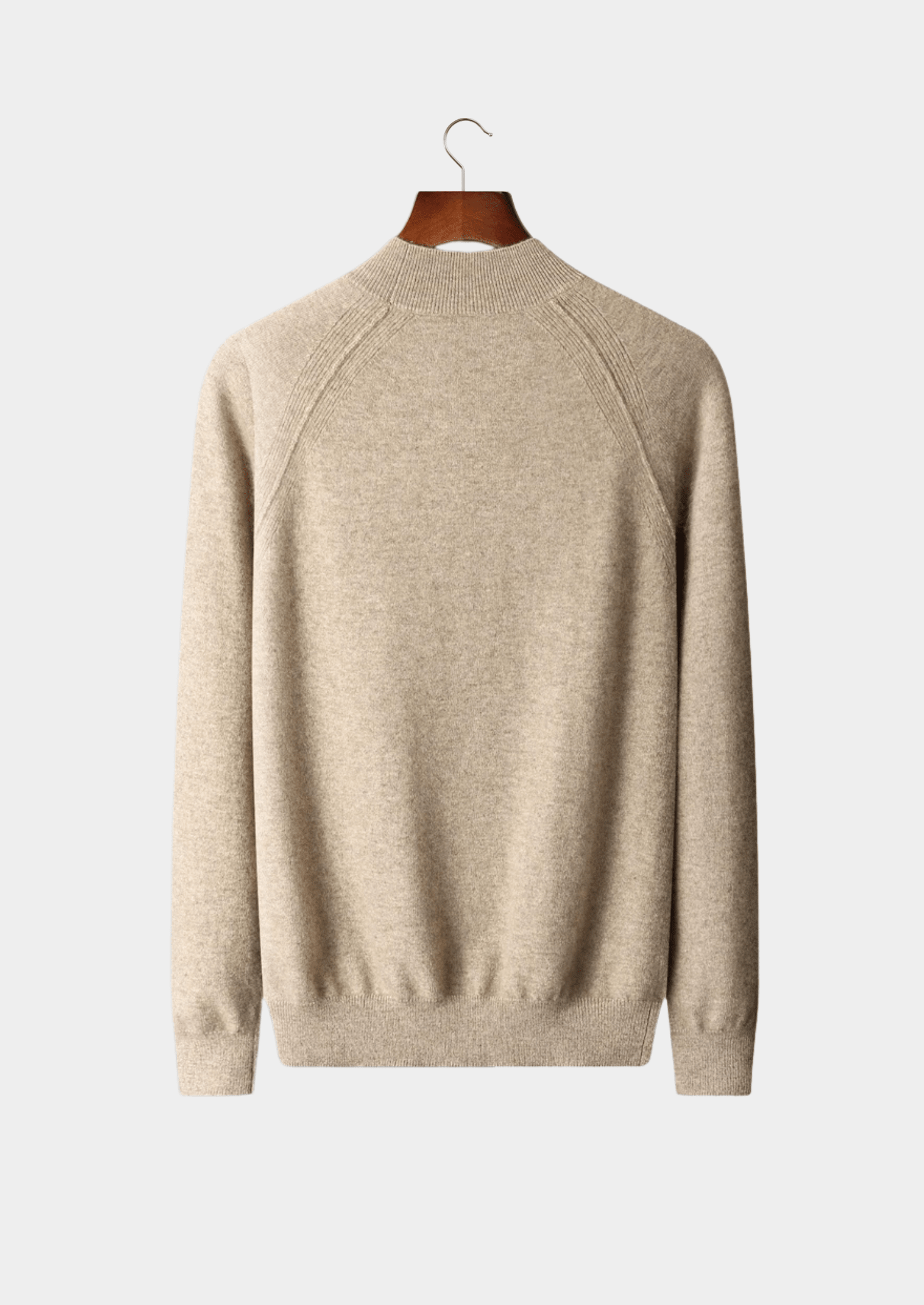 PURE EXTRA - FINE MERINO WOOL RAGLAN MOCKNECK - LORMIER - 