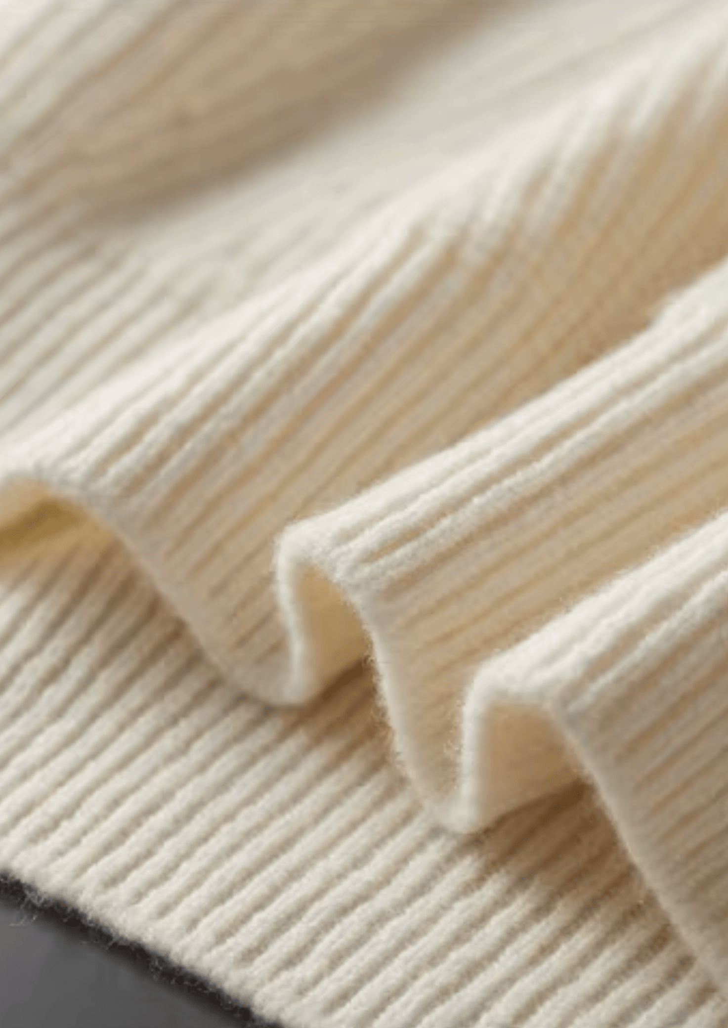 PURE EXTRA - FINE MERINO WOOL RIBBED HALF - ZIP - LORMIER - 