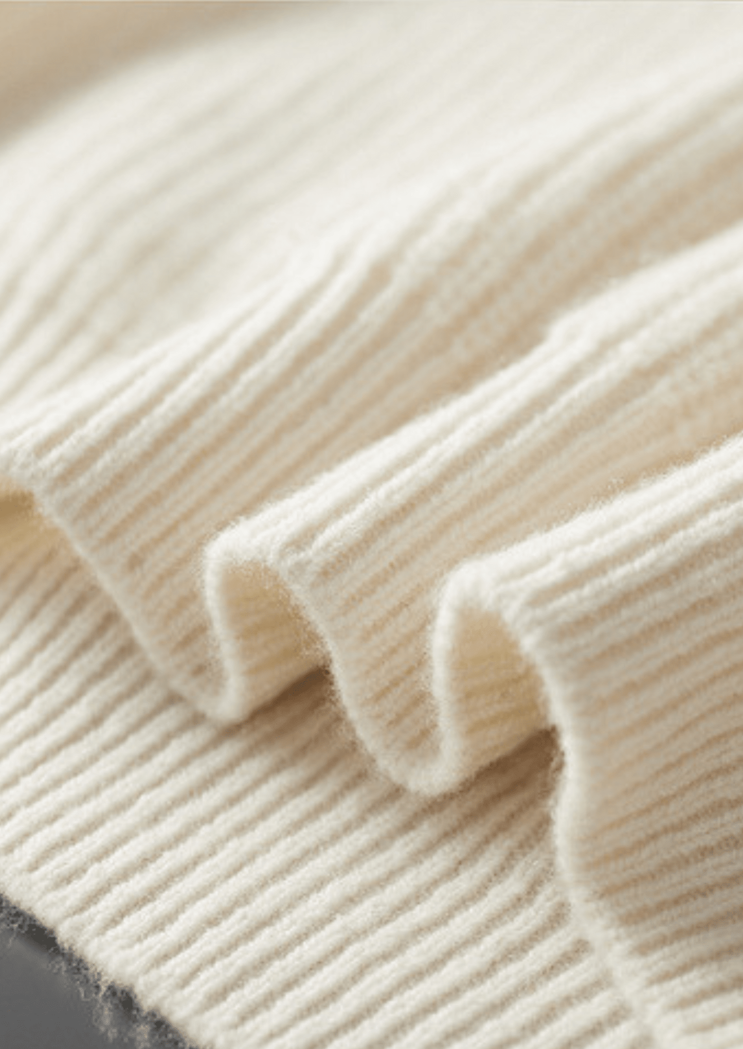 PURE EXTRA - FINE MERINO WOOL RIBBED RAGLAN CREWNECK - LORMIER - 
