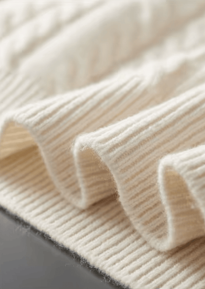 PURE EXTRA - FINE MERINO WOOL STRIPED HALF - ZIP SWEATER - LORMIER - 