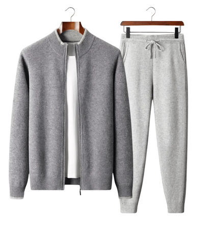 PURE EXTRA - FINE MERINO WOOL TWO TONE SET - LORMIER - 