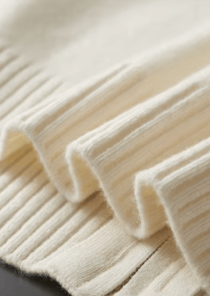 PURE EXTRA - FINE MERINO WOOL TWO TONE ZIP CARDIGAN - LORMIER - 