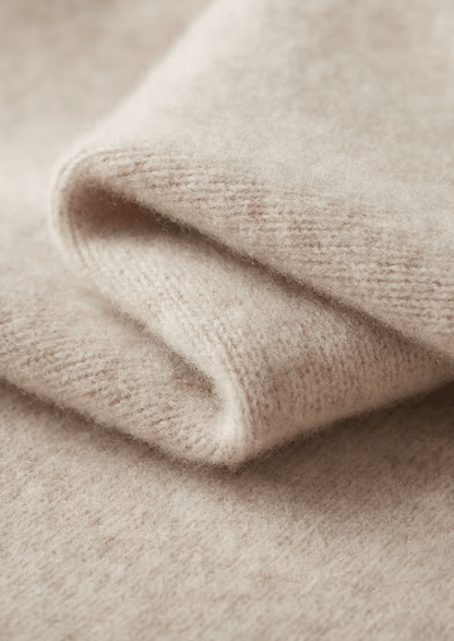 PURE MERINO WOOL BUTTON HOODIE - LORMIER - 