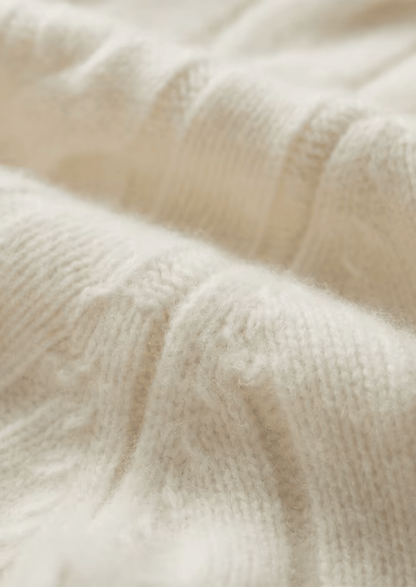 PURE MERINO WOOL DUAL - ZIP CABLE CARDIGAN - LORMIER - 