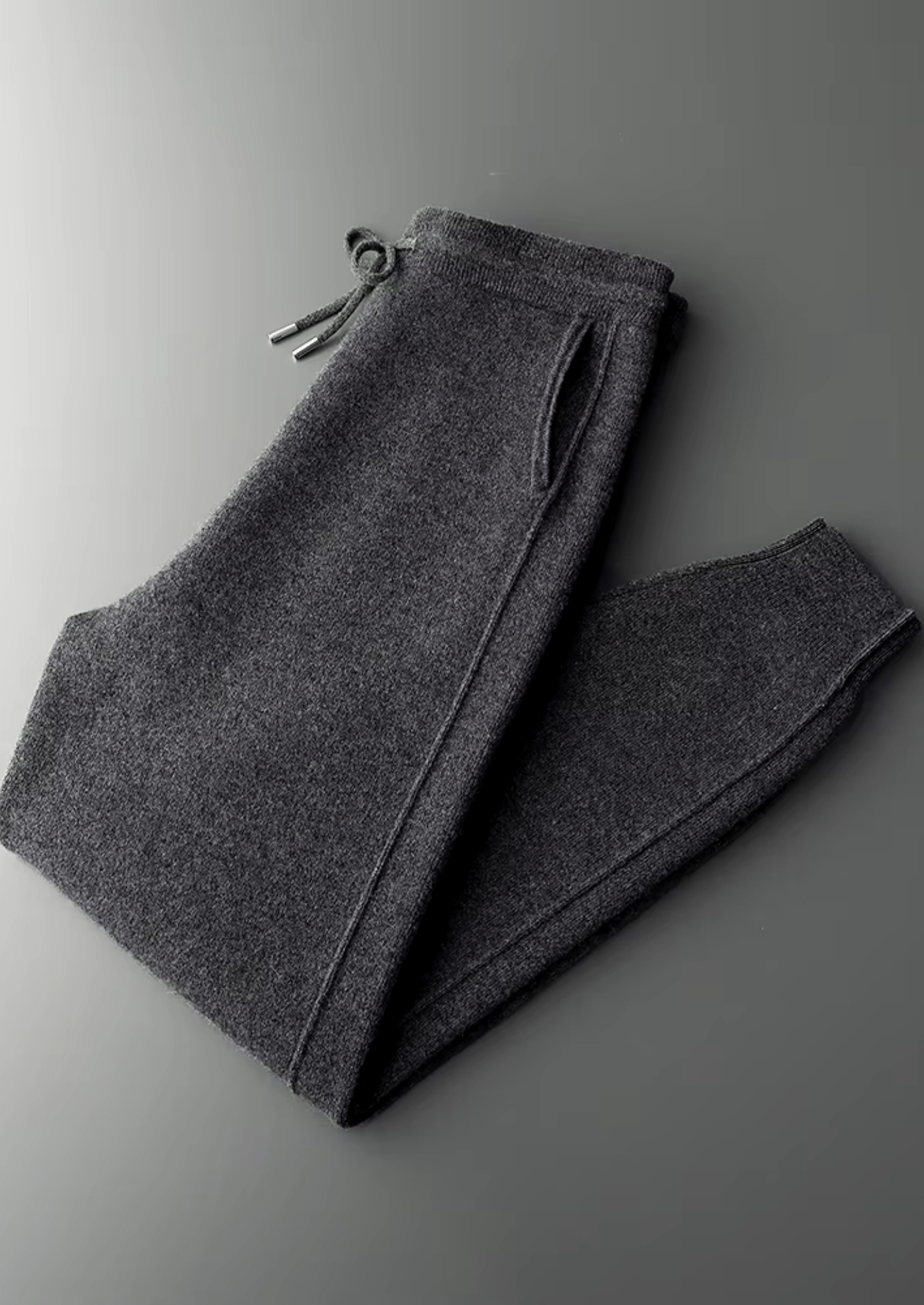 PURE MERINO WOOL LEISURE JOGGERS - LORMIER - 