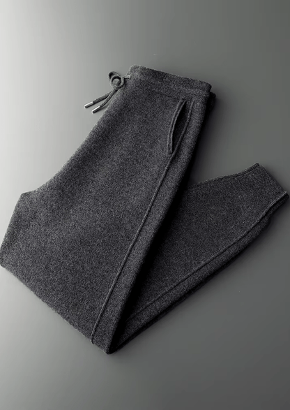 PURE MERINO WOOL LEISURE JOGGERS - LORMIER - 