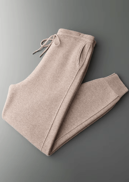 PURE MERINO WOOL LEISURE JOGGERS - LORMIER - 